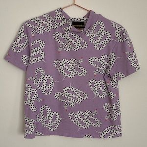 Nooworks Snake Print Women’s Cropped Tee